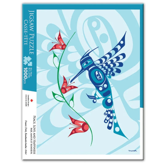 OSCARDO 1000 Piece Jigsaw Puzzle - Peace, Love & Happiness