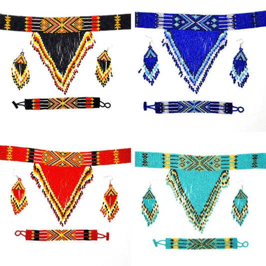 TRIBAL ROOTS Necklace, Earrings, And Bracelet Set