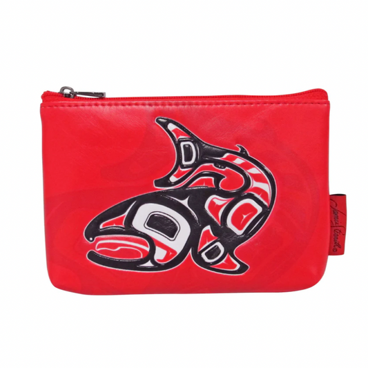 OSCARDO Indigenous Art Coin Purse - Salmon