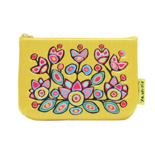 OSCARDO Coin Purse - Floral On Yellow