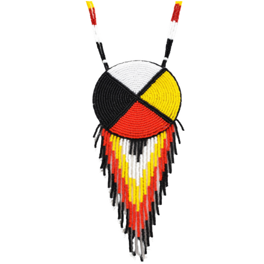 TRIBAL ROOTS Large Medallion Necklace - Medicine Wheel