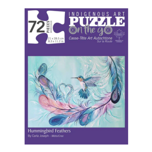 INDIGENOUS COLLECTION 72 Piece Puzzle - Hummingbird Feathers