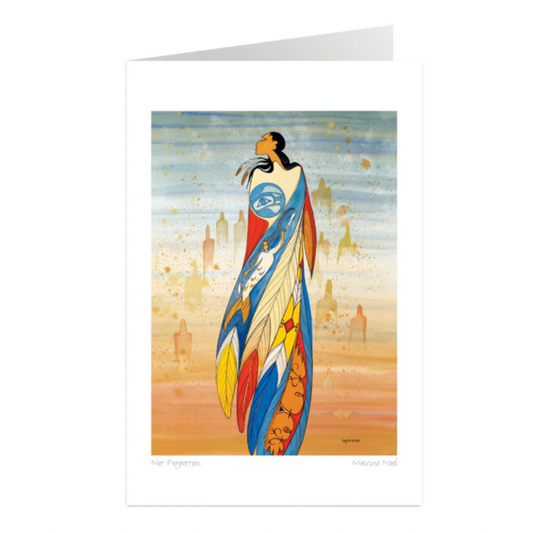 INDIGENOUS COLLECTION - NOT FORGOTTEN- 9" X 6" ART CARD
