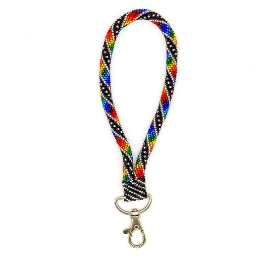 TRIBAL ROOTS Crochet Wristlet Lanyard