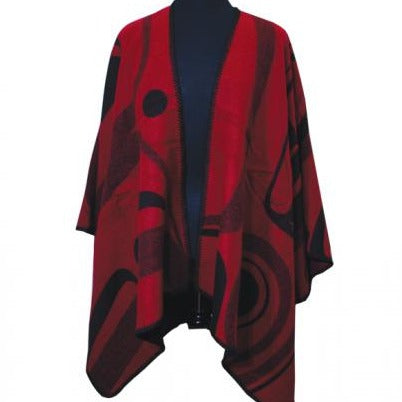 PANABO Reversible Cape - Red/Black - Raven Transforming