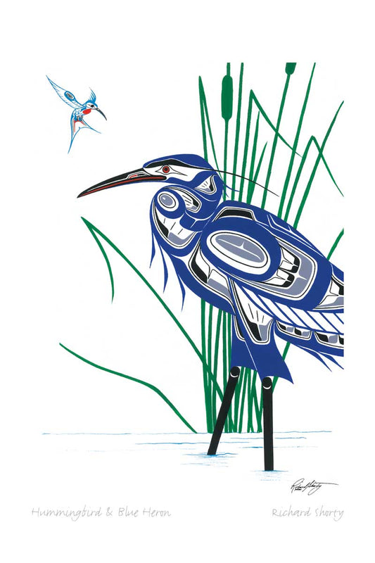 INDIGENOUSSticker | Hummingbird & Heron