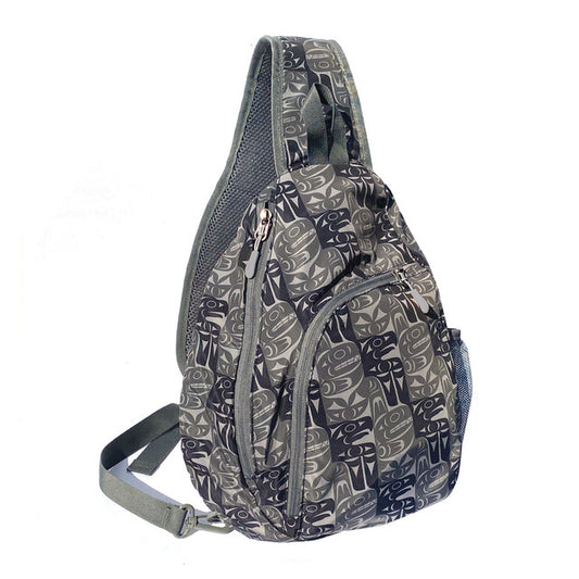 NATIVE NORTHWEST Sling Pack - Thunderbird and Whale
