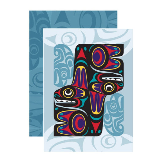 NATIVE NORTHWEST Blank Notebook - Thunderbird & Whale