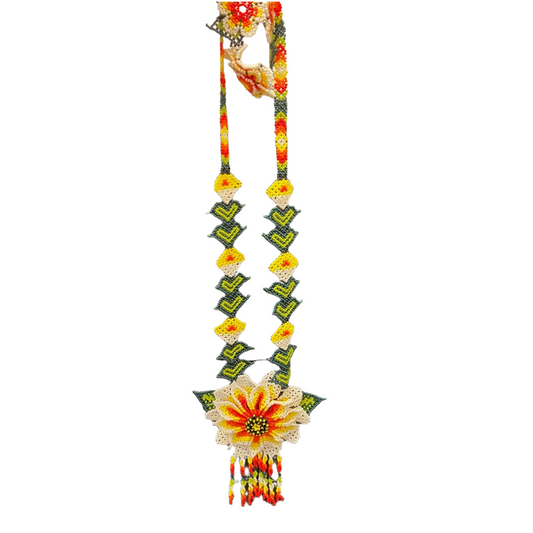 TRIBAL ROOTS Floral Necklace Earrings And Bracelet Set