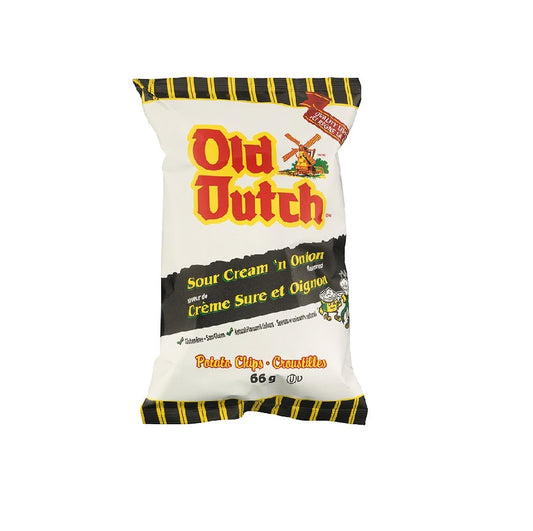 Old Dutch Chips - Sour Cream & Onion - 66g